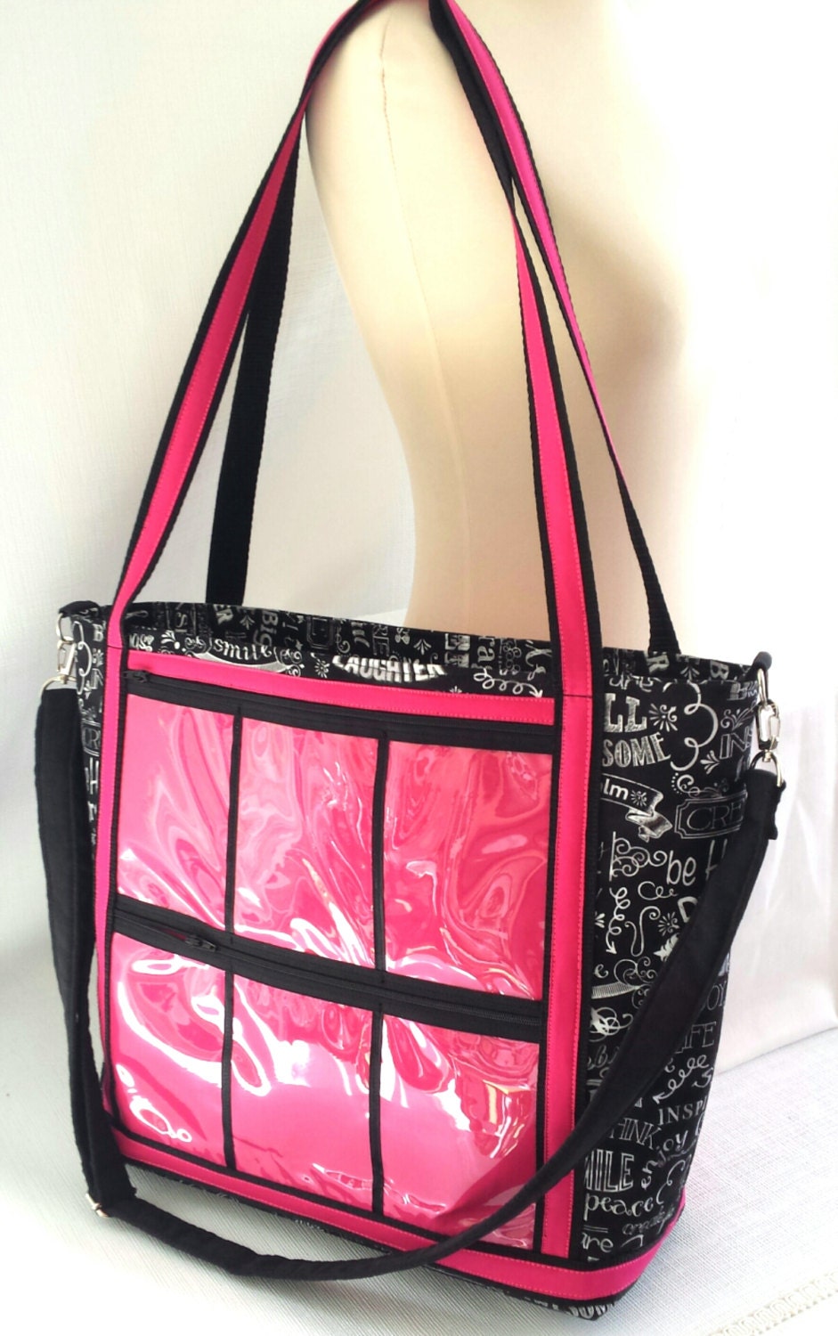 Direct sales reps consultant catalogue display tote bag.