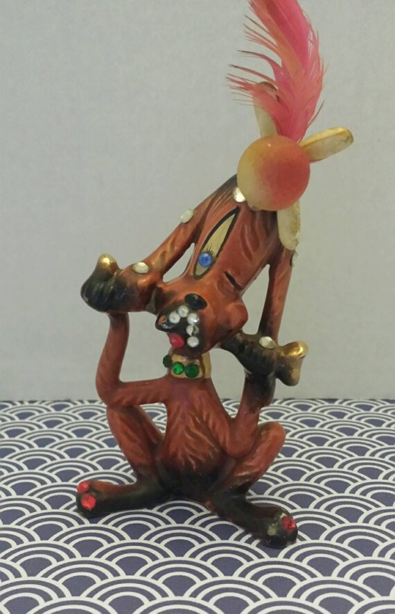 Items similar to KREISS and Company Ceramic Dog FigurineCollectible