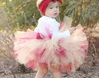 EXTRA FULL Girls Tutu Skirt Tutu Baby Tutu Girls 1st Birthday Tutu Handmade Extra Full Tutu Skirt Handmade Tutu
