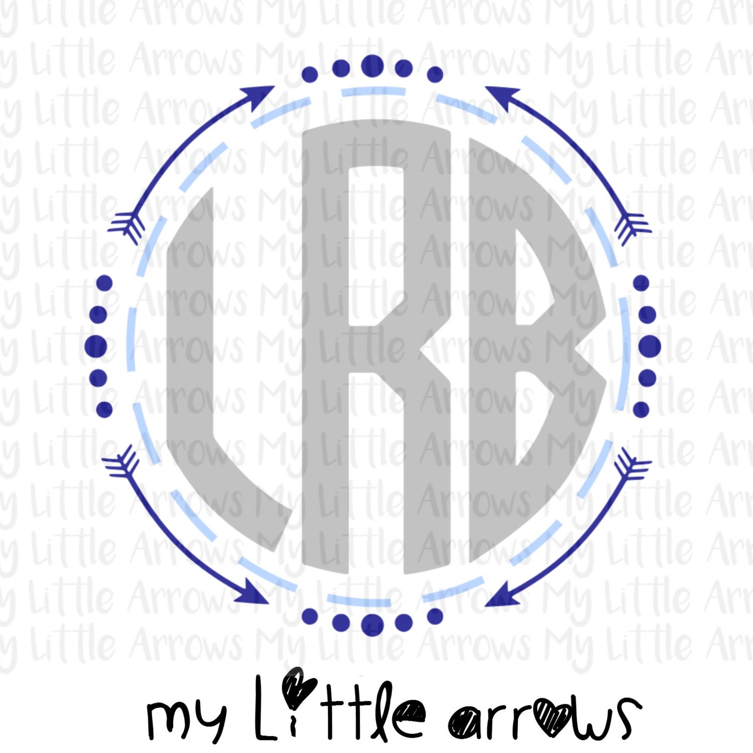Boy arrow monogram frame SVG DXF EPS png Files for Cutting