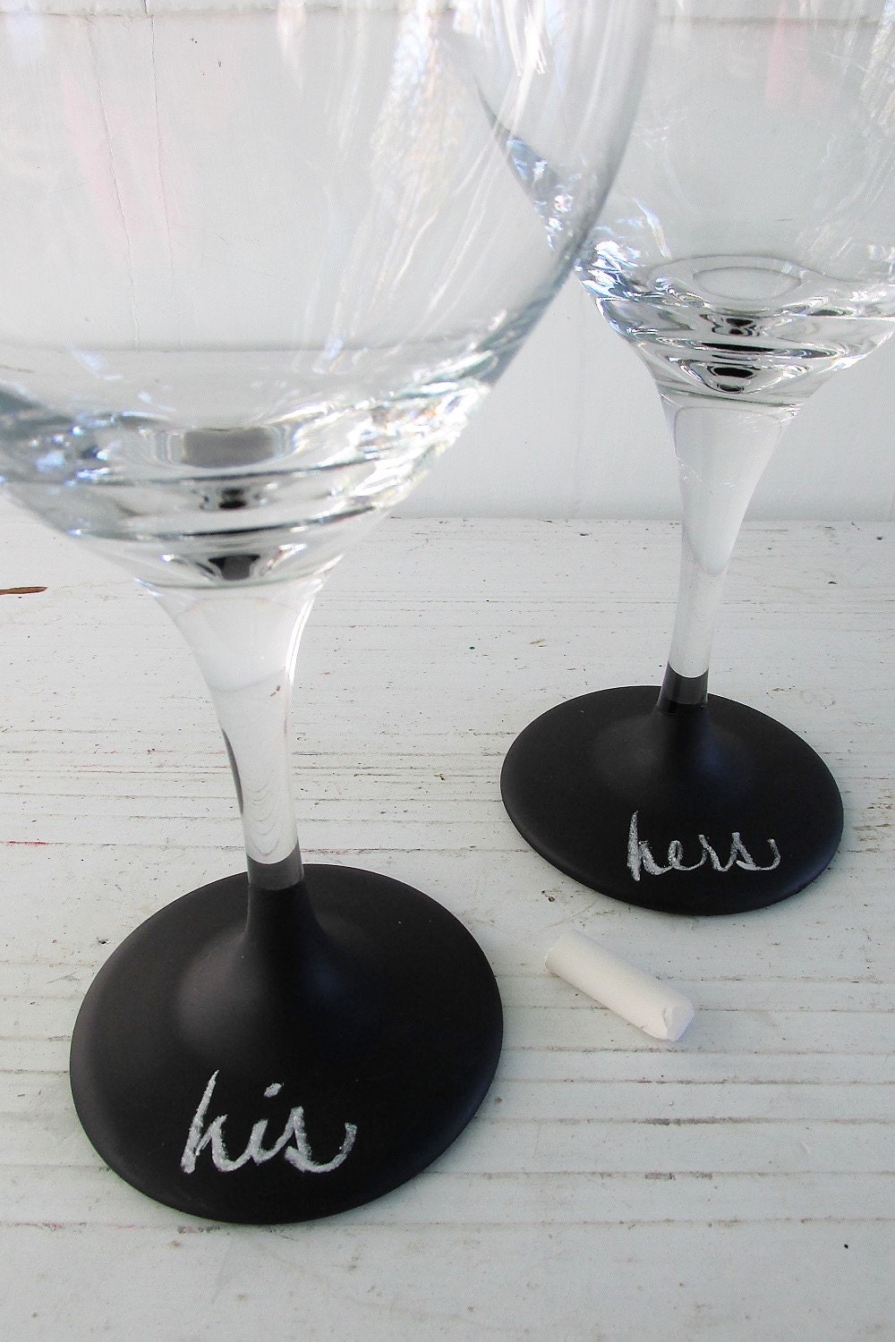 Chalkboard Wine Glasses Chalk Paint Wine Glasses