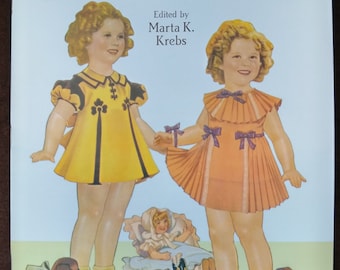 Authentic Shirley Temple Paper Dolls And Dresses | 1991 Dover Publications Inc. | Uncut Vintage Paper Dolls