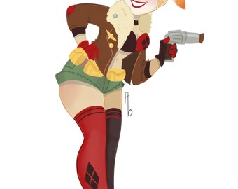 Harley Quinn Bombshell A4 Print