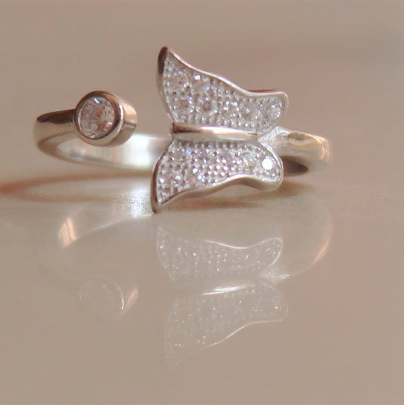 Butterfly Ring Mother Daughter Rings Sterling Silver