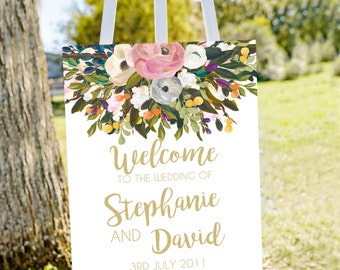 Wedding welcome sign, printable wedding sign, welcome to our wedding sign, wedding signs, large wedding sign, large welcome sign, PRINTABLE