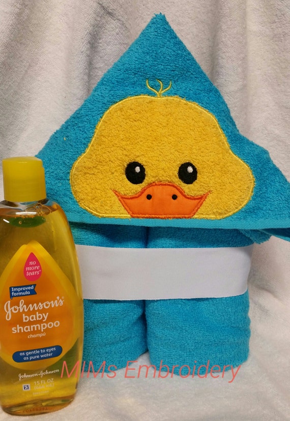 Items similar to Custom Hooded Towel Duck Baby Duckling Bath Pool or