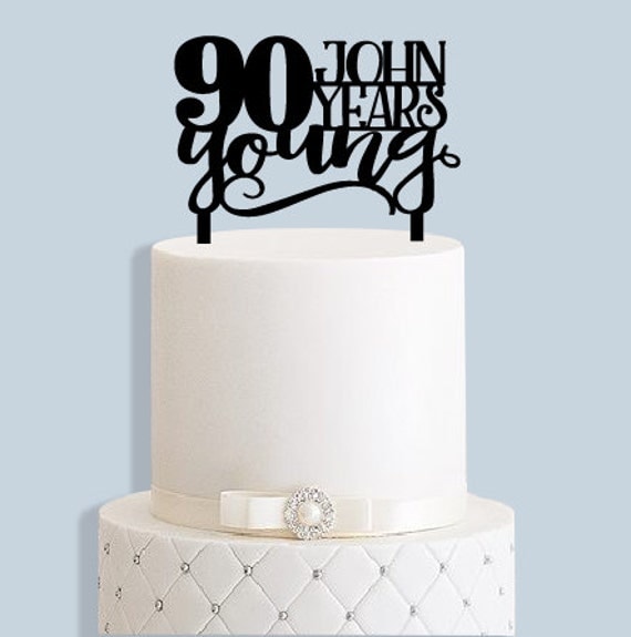 Personalised 90th Birthday Cake Topper available for any