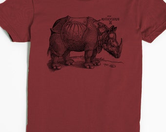 Women's T-shirt - Rhinoceros Shirt - Albrecht Durer Tshirt - Rhino shirt - graphic tee