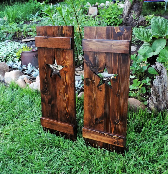 Interior Exterior Unfinished Wood Shutters