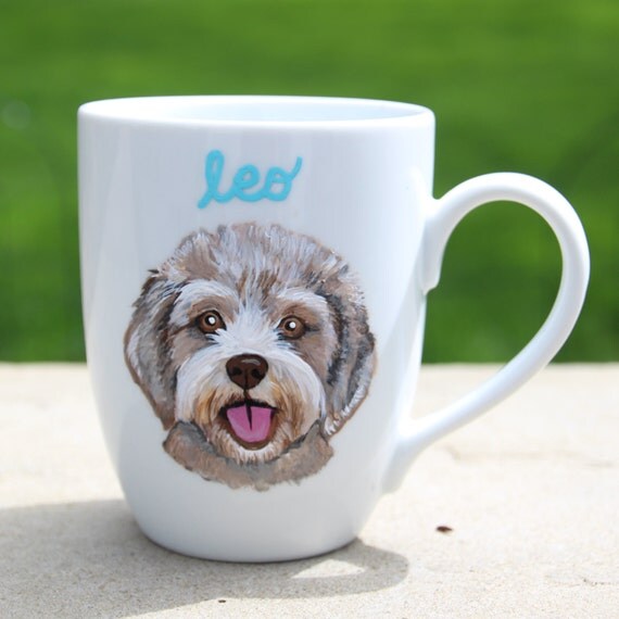 Custom Dog Mug Personalized Ceramic Mug by CreativeInCleveland