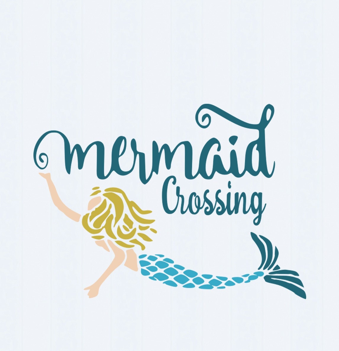 Download Mermaid Crossing SVG Sea Crossing starfish crab Svg Dxf ...