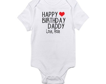 Happy Birthday Onesie - Daddy, Grammy, Mommy, Auntie, Uncle, etc.