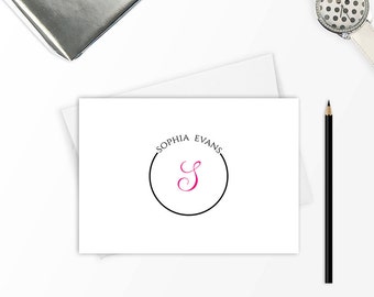 Stationery set, Monogram stationery, Personalized stationery set, Stationary set, Note card set, Personalised gift for her