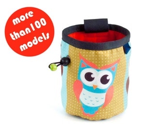Owl Chalk Bag. Climbing Chalk Bag, Sale Rock Climbing Gifts M