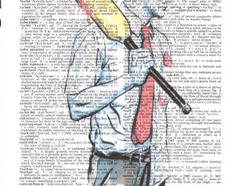 Dictionary Art Upcycle Shaun of the Dead
