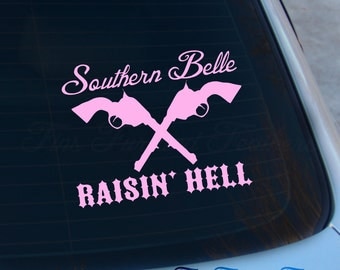 Items similar to Southern BELLE Raisin HELL Tank on Etsy