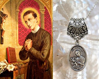 St Gerard Majella , Charm Necklace Catholic Christian Religious Jewelry Pendant