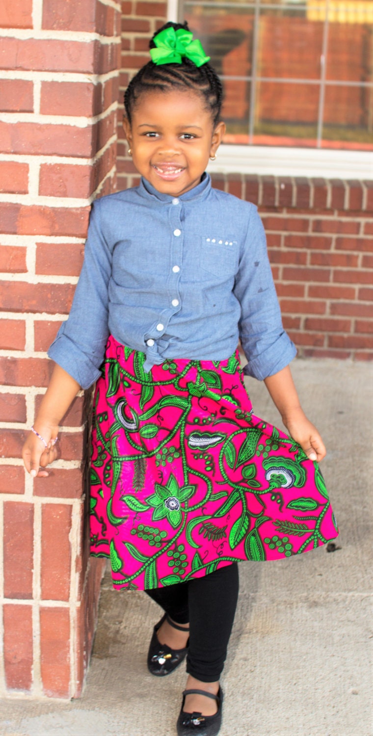 Toddler Girls Ankara skirt