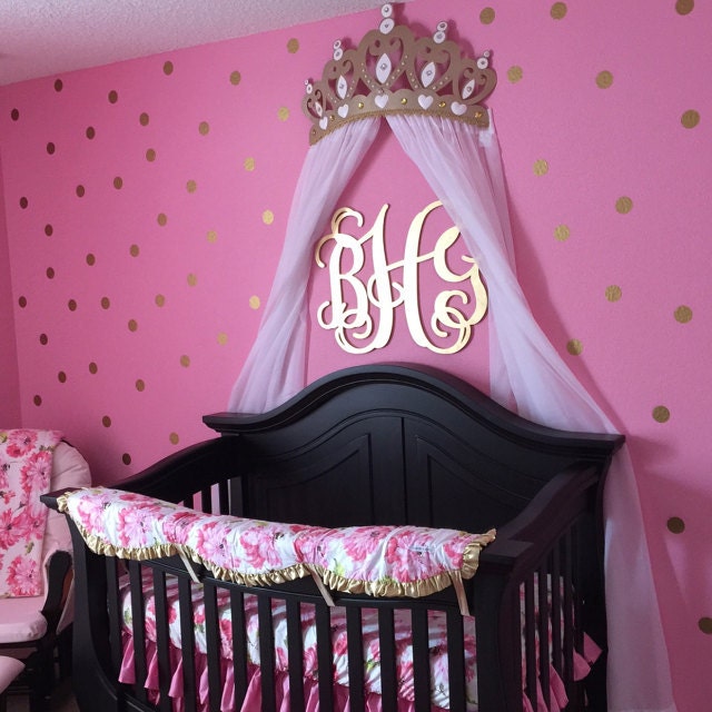 Wall Crown Decor crib crown canopy wall decor gold with sheer panels Wall Crown Decor crib crown canopy wall decor gold with sheer panels