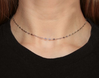 Delicate Choker - Stainless Steel layering