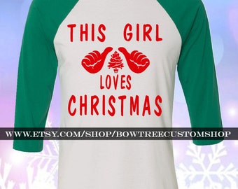 this girl loves christmas sweatshirt