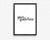 Popular items for custom quote print on Etsy