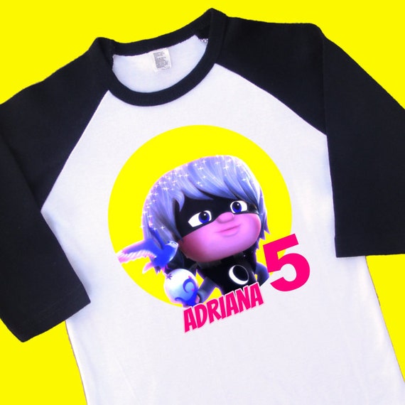 Luna Girl PJ Masks Birthday Raglan. Personalized Birthday