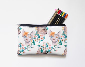 Zipper Pouch, Pencil Pouch, Pencil Case,