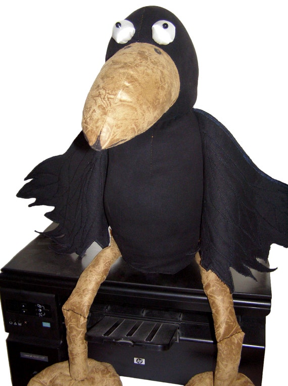 stuffed raven plush