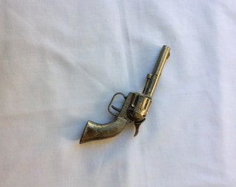 Vintage Daisy Pal Pioneer Toy Gun ~ Die Cast ~ Cap Gun Single Shot ~ Chrome Finish ~ 1950's ~ Made in USA