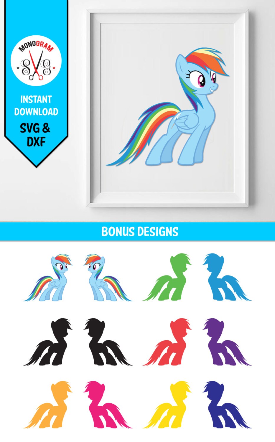 Download Rainbow Dash svg/ My Little Pony SVG/ Nick Jr svg/ by ...