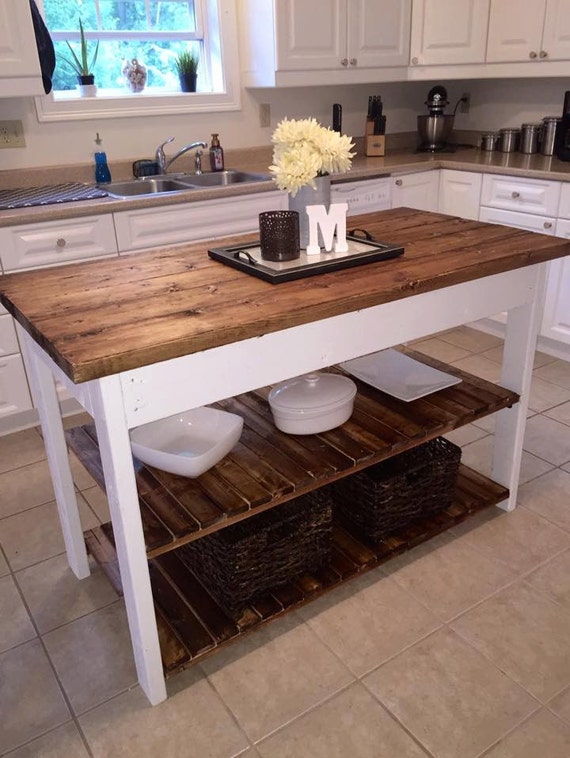 Kitchen Island Finished Woodwork by MEagainstthegrain on Etsy