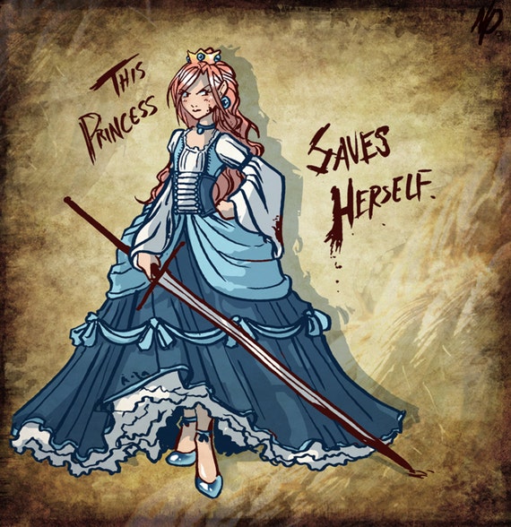 in this story the princess saves herself