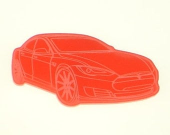 Tesla Model S Fridge/Refrigerator Magnet - Multiple Colours - Electric Car Gifts