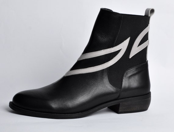 soft leather booties