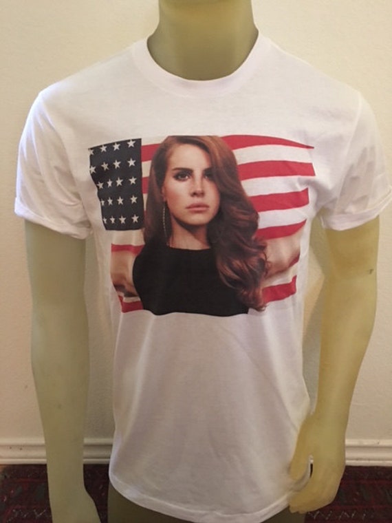 lana del rey american flag shirt