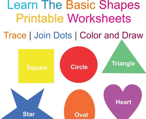 large printable shapes and colors