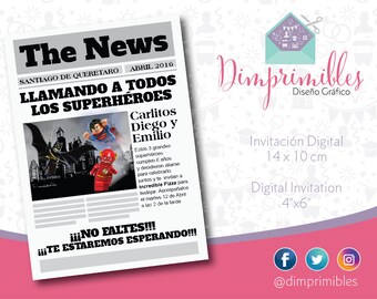 Superheroes Lego, Superheroes Lego invitation, Superheroes Lego Printable, Superheroes Lego Party, Superheroes Lego Birthday