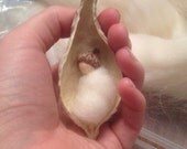 Infant Baby Fairy or Gnome Waldorf Inspired Woodland Miniature Doll