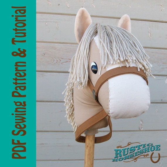 Stick Horse Sewing Pattern and Tutorial Rustic by RusticHorseShoe