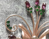 Butterfly Brooch - Vintage Butterfly and Rhinestone Brooch - Vintage Brooch - Cyber Monday Sale Butterfly Brooch - Vintage Butterfly and Rhinestone Brooch - Vintage Brooch - Cyber Monday Sale