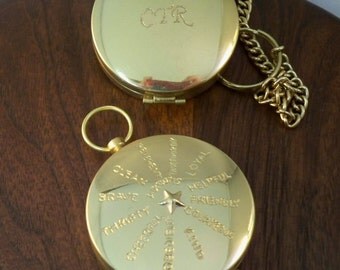 Custom engraved Compass,