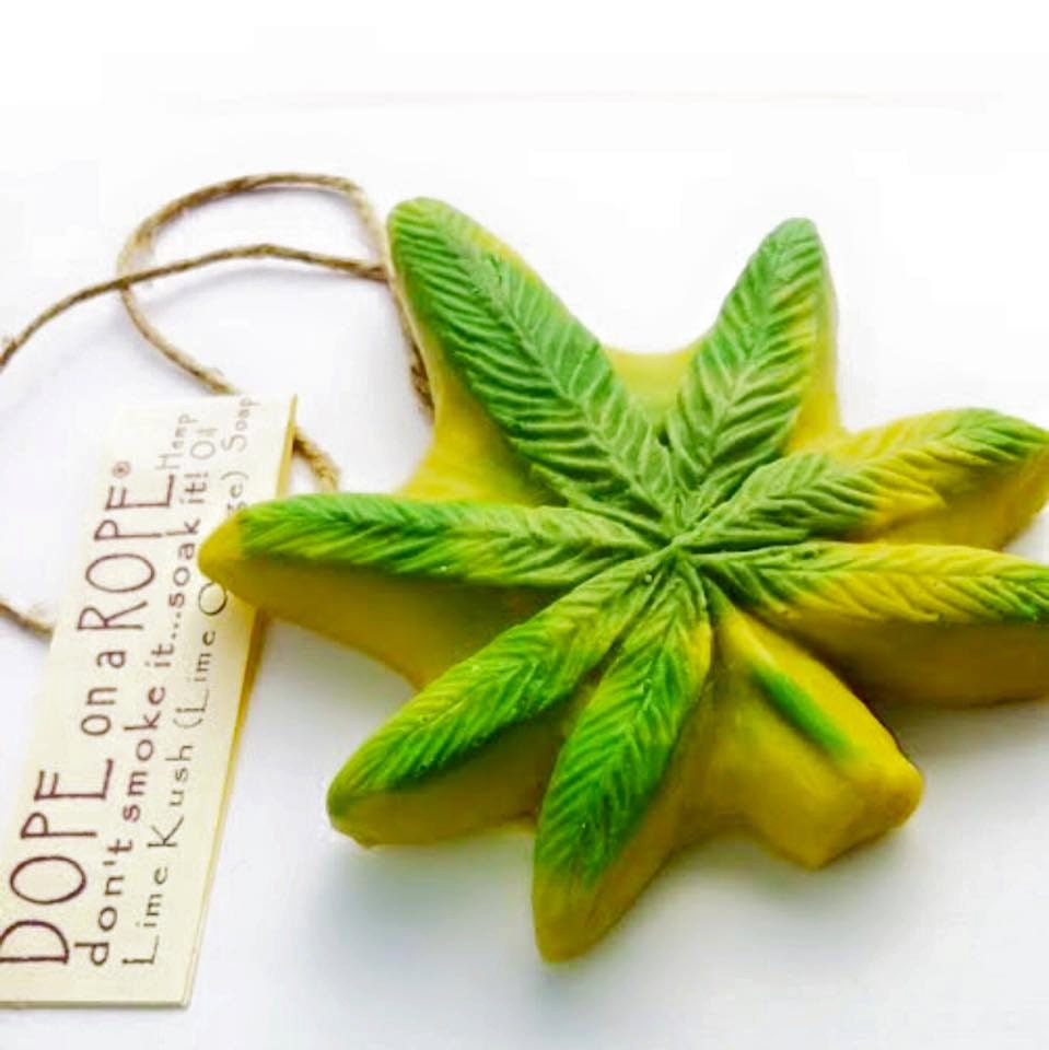 Dope on a Rope Soap Hemp Oil Soap Lime Kush by DopeOnARopeSoap