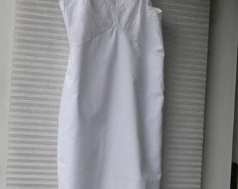 top form cotton white dress slip size 34