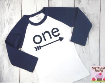 First Birthday Boy-First Birthday Boy Outfit-First Birthday Boy Shirt-First Birthday Shirt-First Birthday Boy Gift-Navy Blue Raglan Shirt