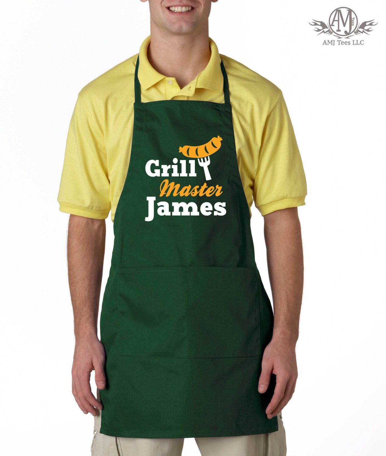Grilling apron for men grill master apron personalized mens