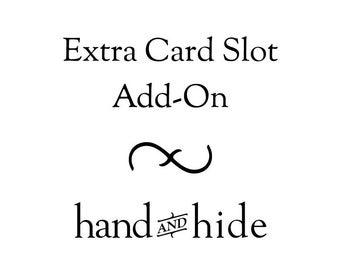 Extra Card Slot Add-On for Leather Wallet Case