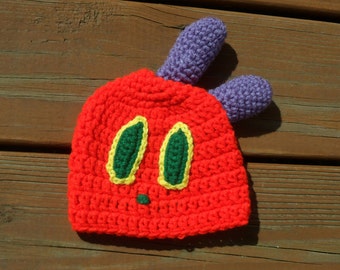 Caterpillar Costume, Halloween Hat, Photo Props, Girl Crochet Hat, Baby Boy Hat, Newborn Costume, Toddler Halloween, Crochet Item, Baby Item