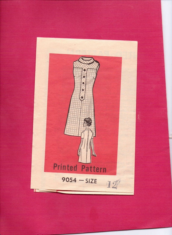 Marian Martin Mail Order Sewing Pattern 9054 Vintage 60s Misses Sheath Dress Size 12