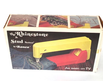 Vintage Ronco Rhinestone and Stud Setter As Seen on TV 1974 New in Box NIB
